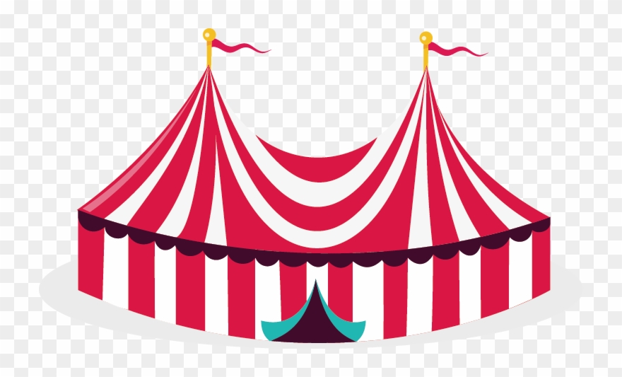 Circus Illustration Transprent Png Free - Carnival Circus Tent Png Clipart