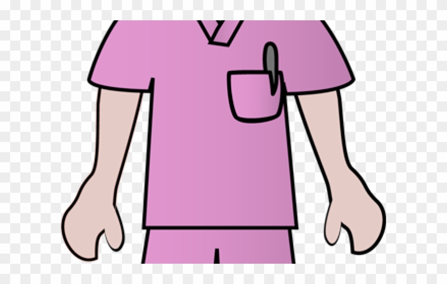 Nurse Clipart Person - Nurse In Scrubs Clipart - Png Download