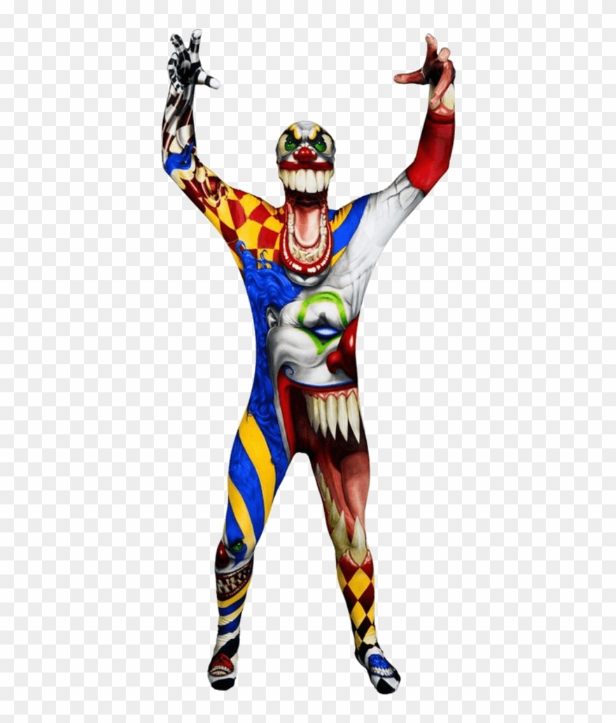 Kids The Clown Morphsuit Costume Jokers Masquerade Clipart