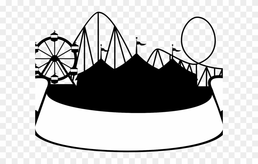 Ribbon Clipart Circus - Fair Silhouette - Png Download