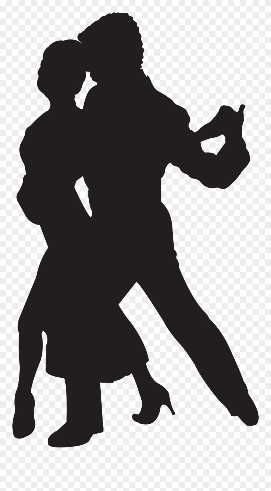 Silueta De Bailarin En Formato Png Clipart 259982 Pinclipart