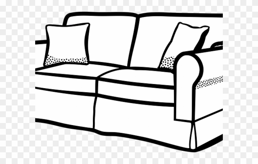 Furniture Clipart Couch - Png Download