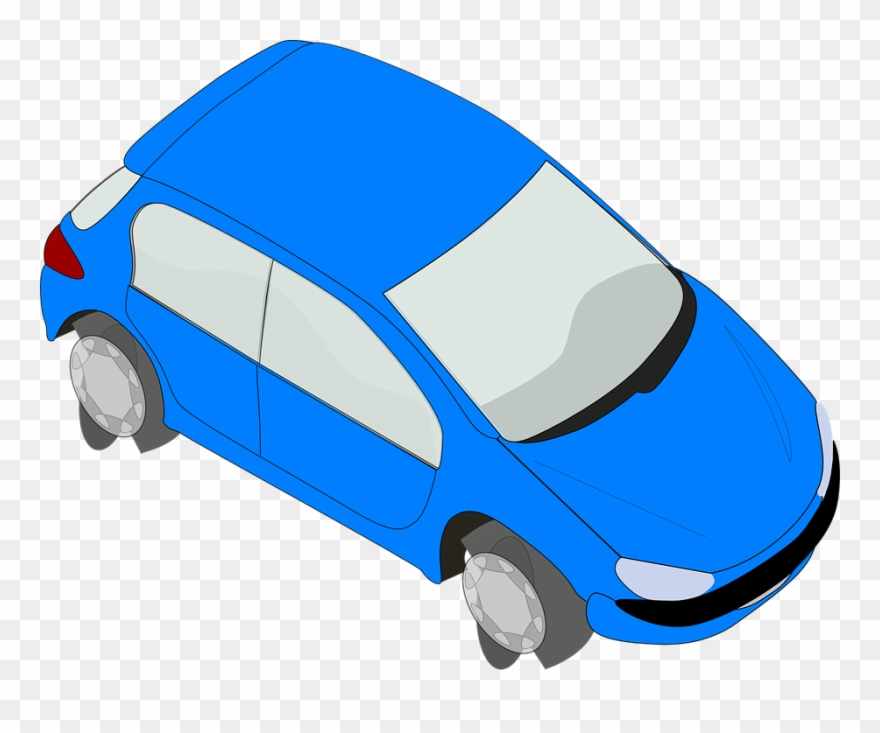 Blue Car Clipart Transport Car - Png Download
