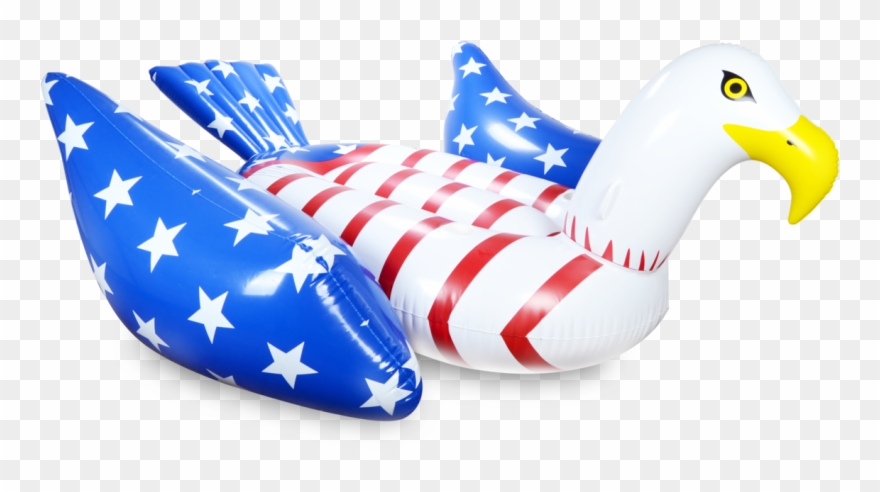Bald Eagle American Flag Pool Float By Mimosa Inc Clipart