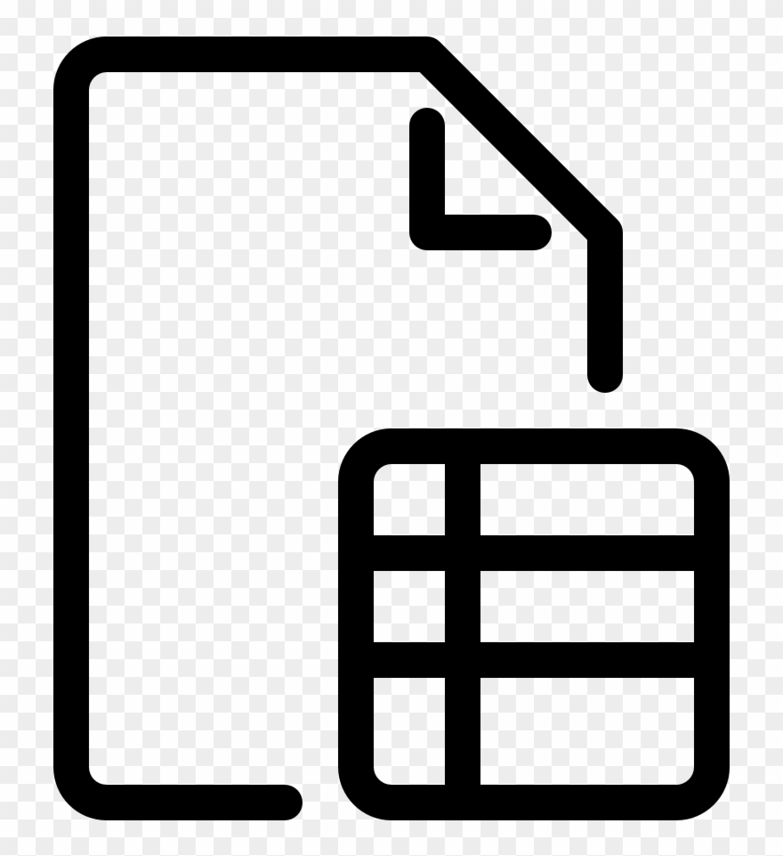 Spreadsheet Document Type Spreadsheet Clipart
