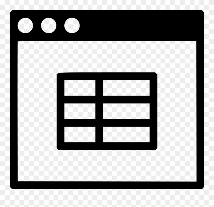 Window Spreadsheet Csv Table Comments Clipart