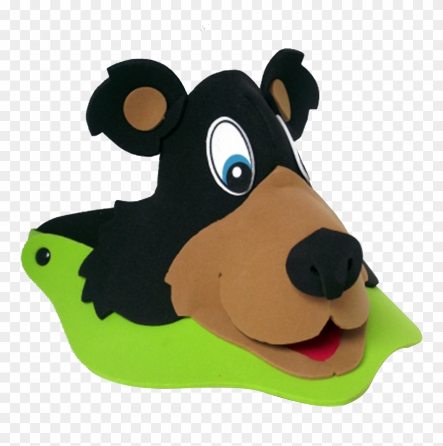 Black Bear Visor Clipart