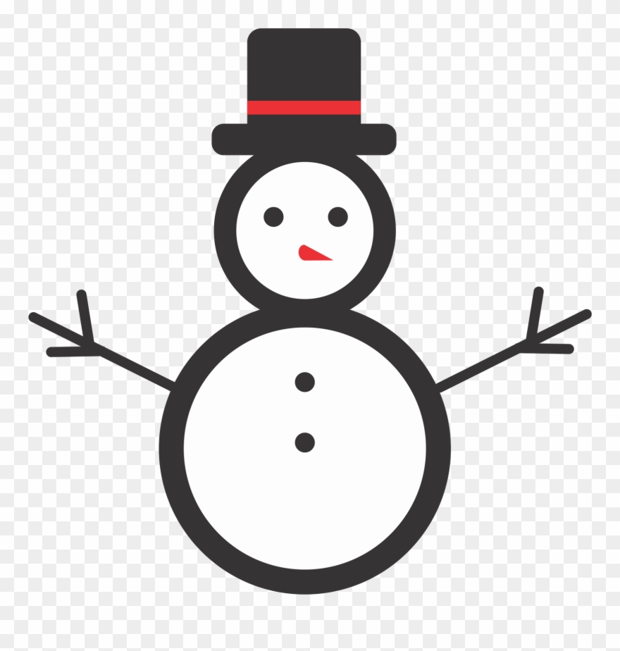 Snowman Illustrator For Christmas Holidays Clipart