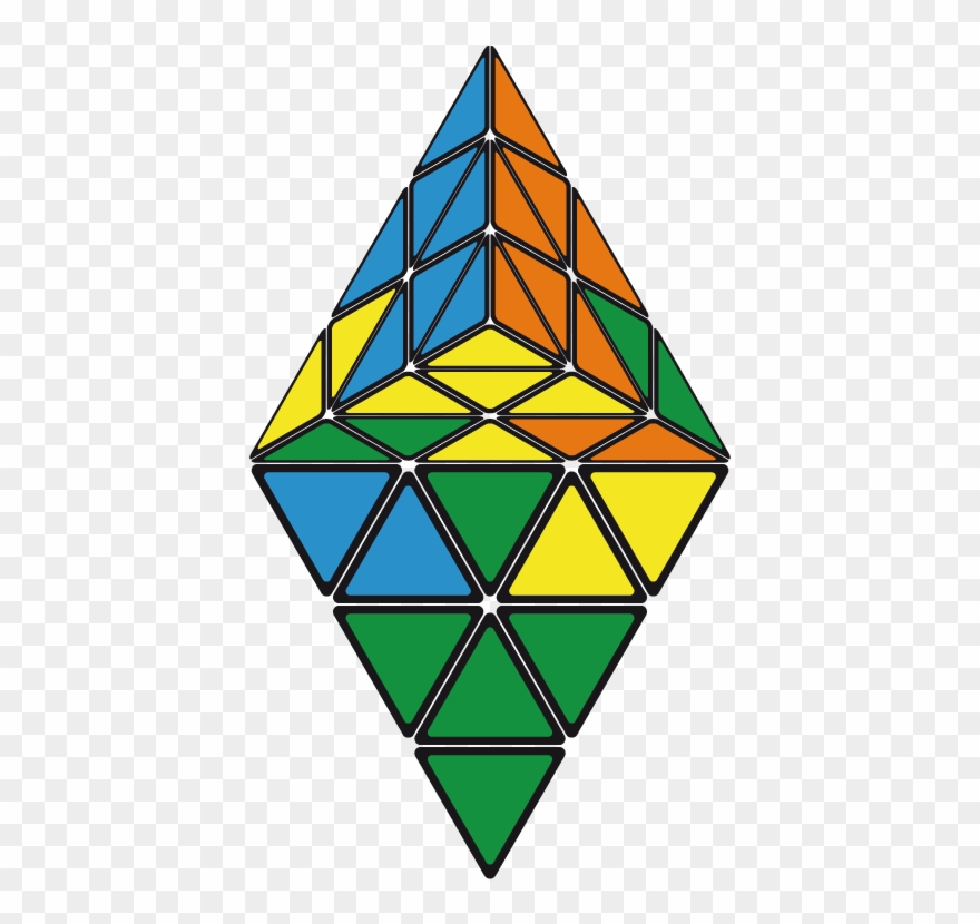 Pretty Patterns Pyraminx Clipart