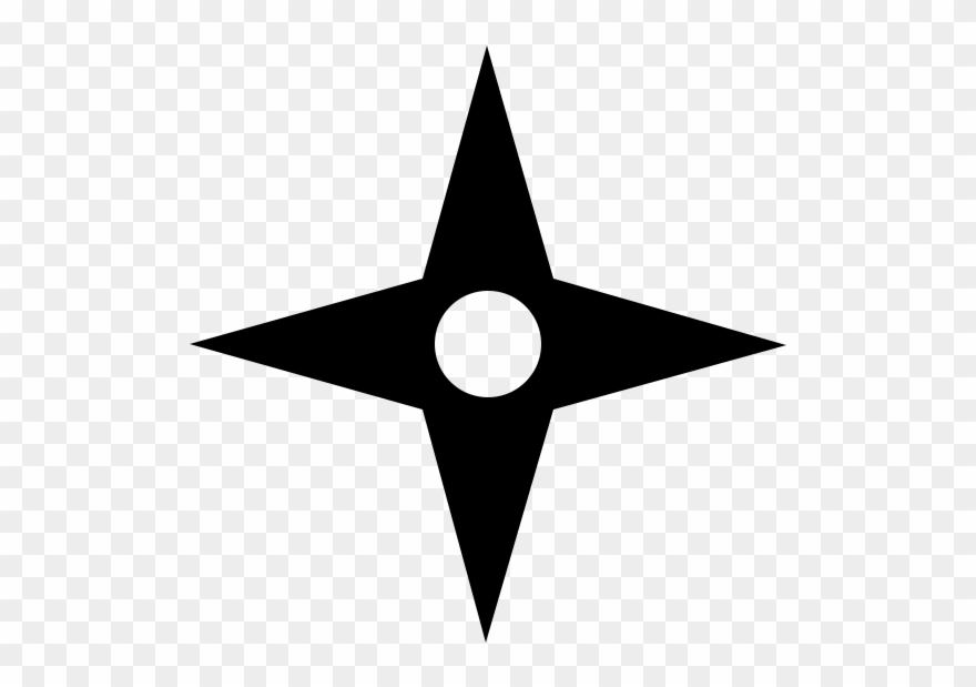Shuriken Rubber Stamp Clipart