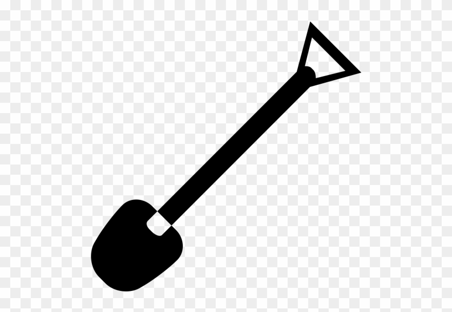 Shovel Rubber Stamp Clipart