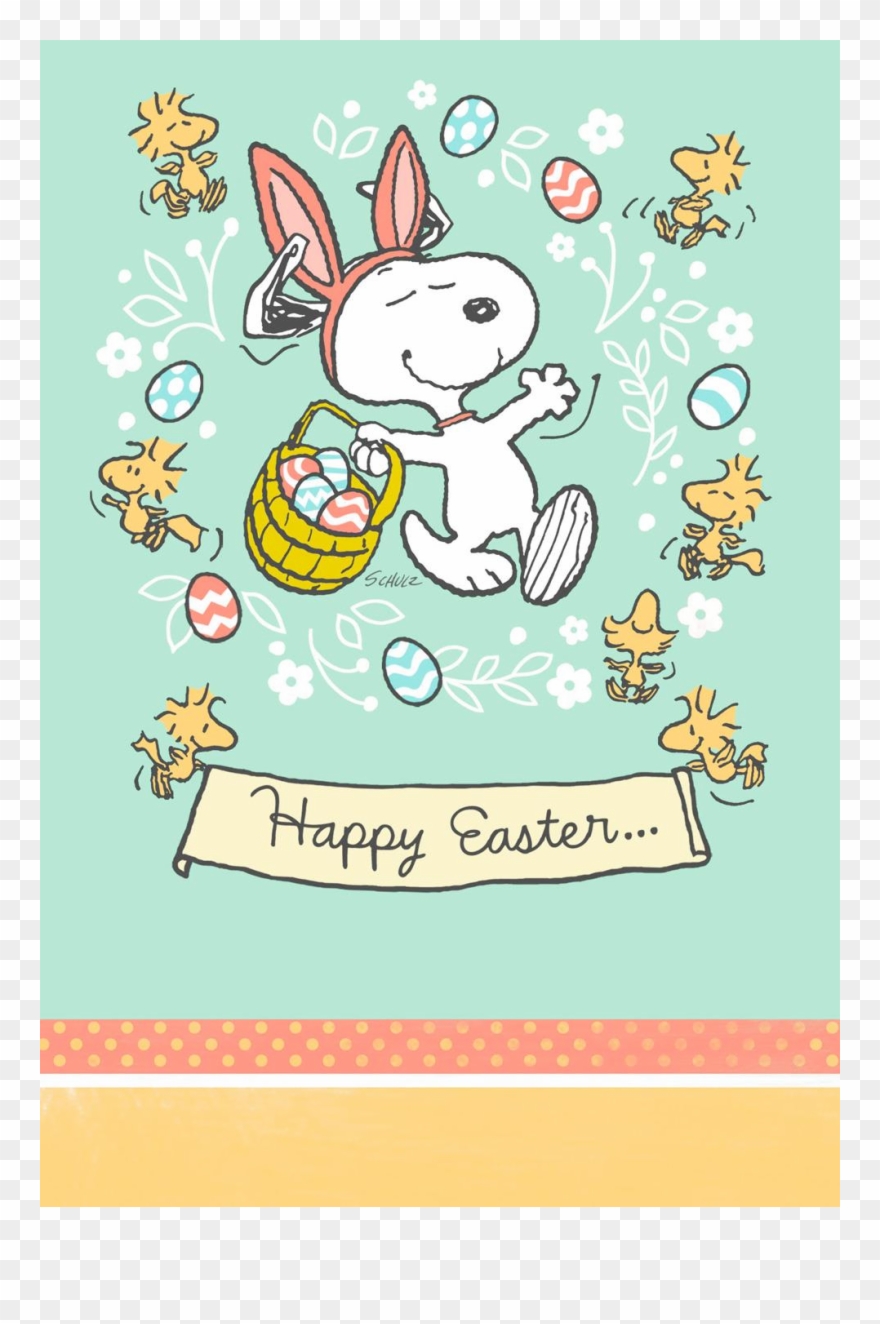 Peanuts It's The Easter Beagle Assorted Paper Kids Clipart