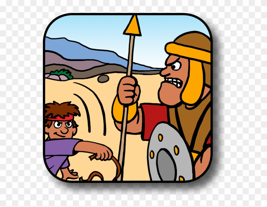 David & Goliath Clipart