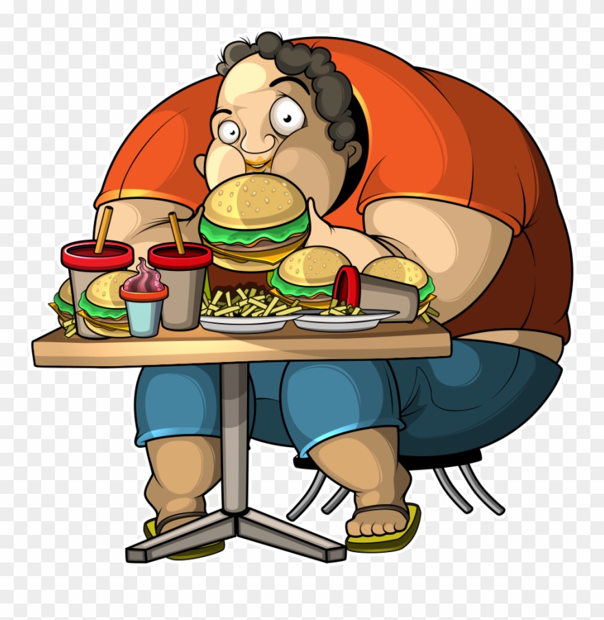 Obese Man Clipart - Png Download