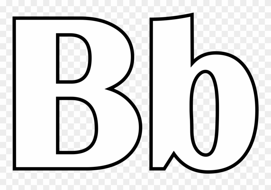 Letter B Coloring Activities With 2000px Classic Alphabet Clipart