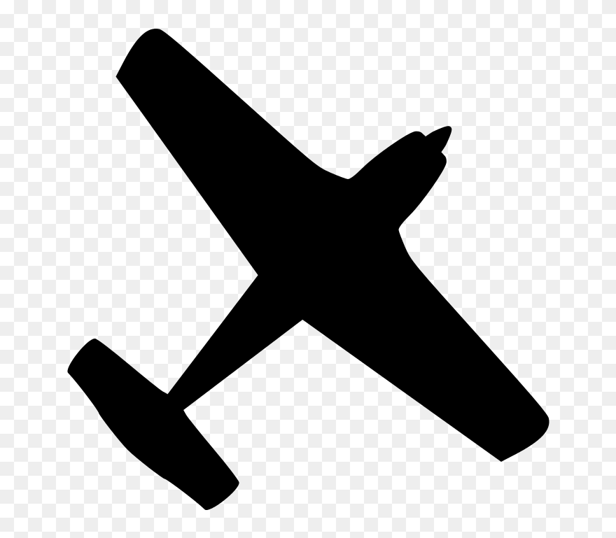 Airplane Ga Black Clipart