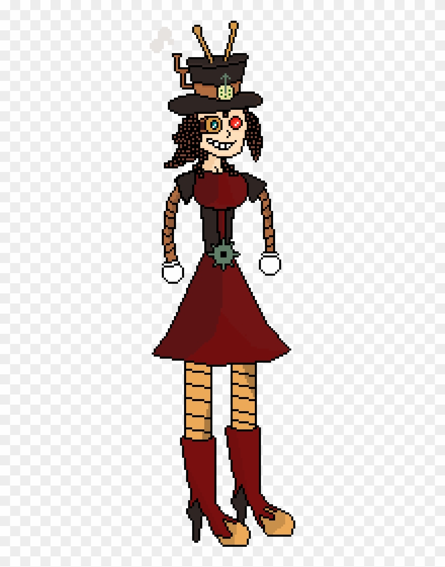 Steampunk Girl Concept Clipart