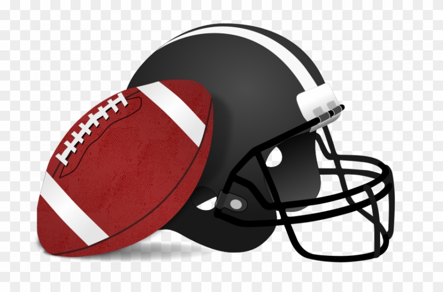 Helmet And Ball For American Football Vector Clip Art - Png Download