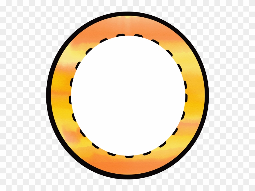 Free Orange And Yellow Dash Frame Freebie Of The Week Clipart