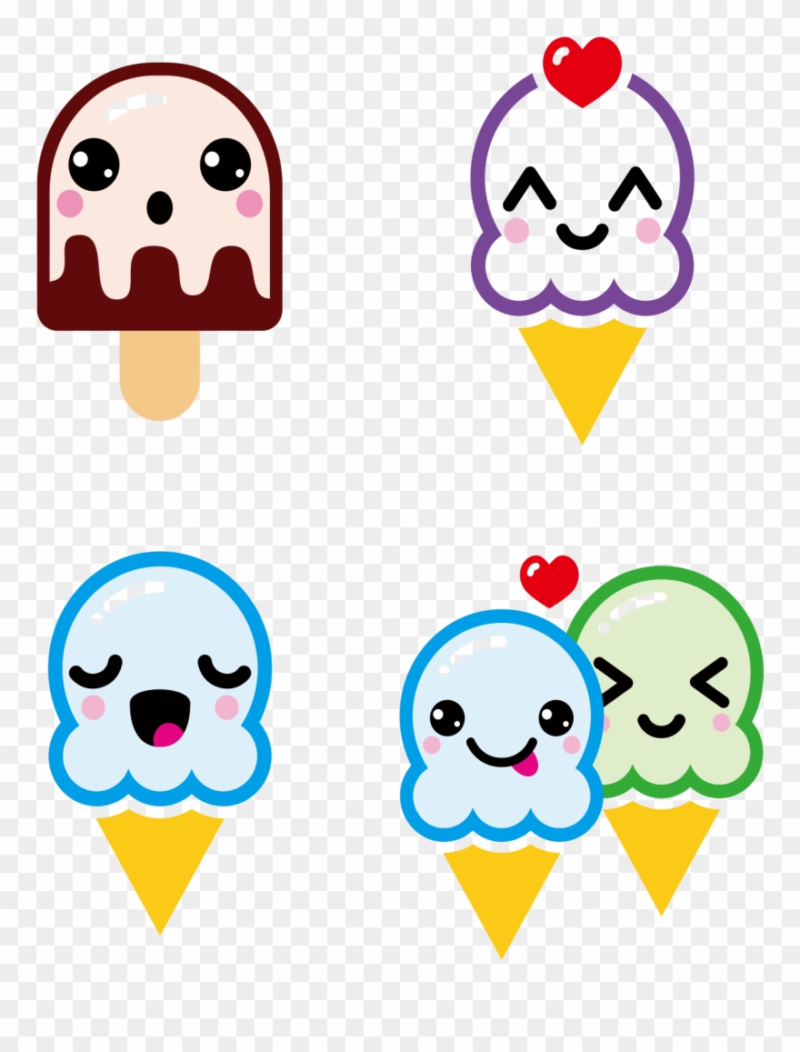 食物卡通甜点冰淇淋- 食物卡通 Clipart