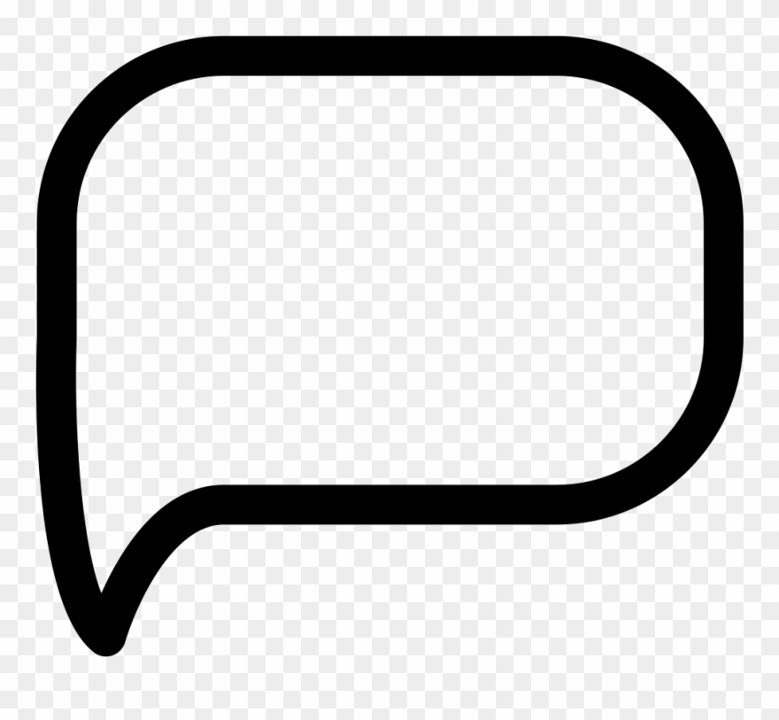 Blank Rounded Speech Balloon Comments Clipart