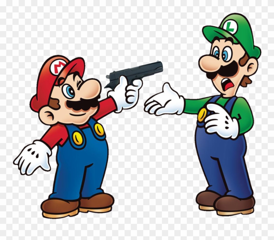 "just A Give Me The Gun, Mario Clipart
