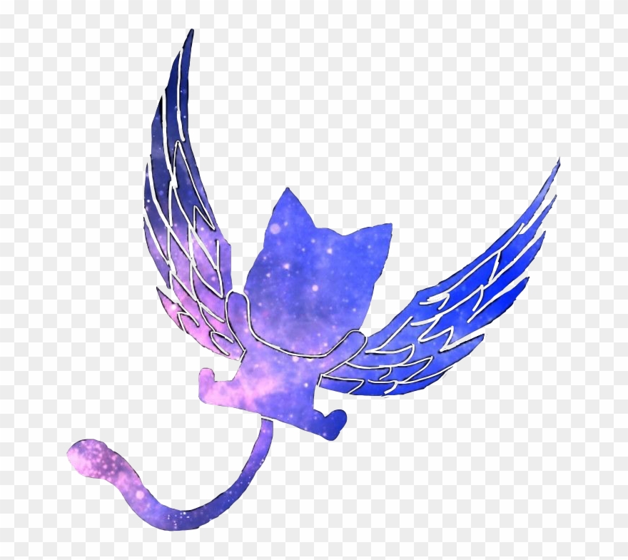 Fairytail Happy Anime Cat Flyingcat Galaxy Freetoedit Clipart