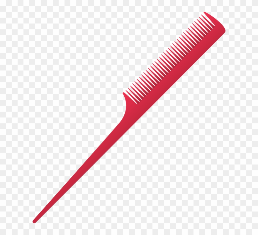 Thin Narrow Fine Tooth Comb Clipart