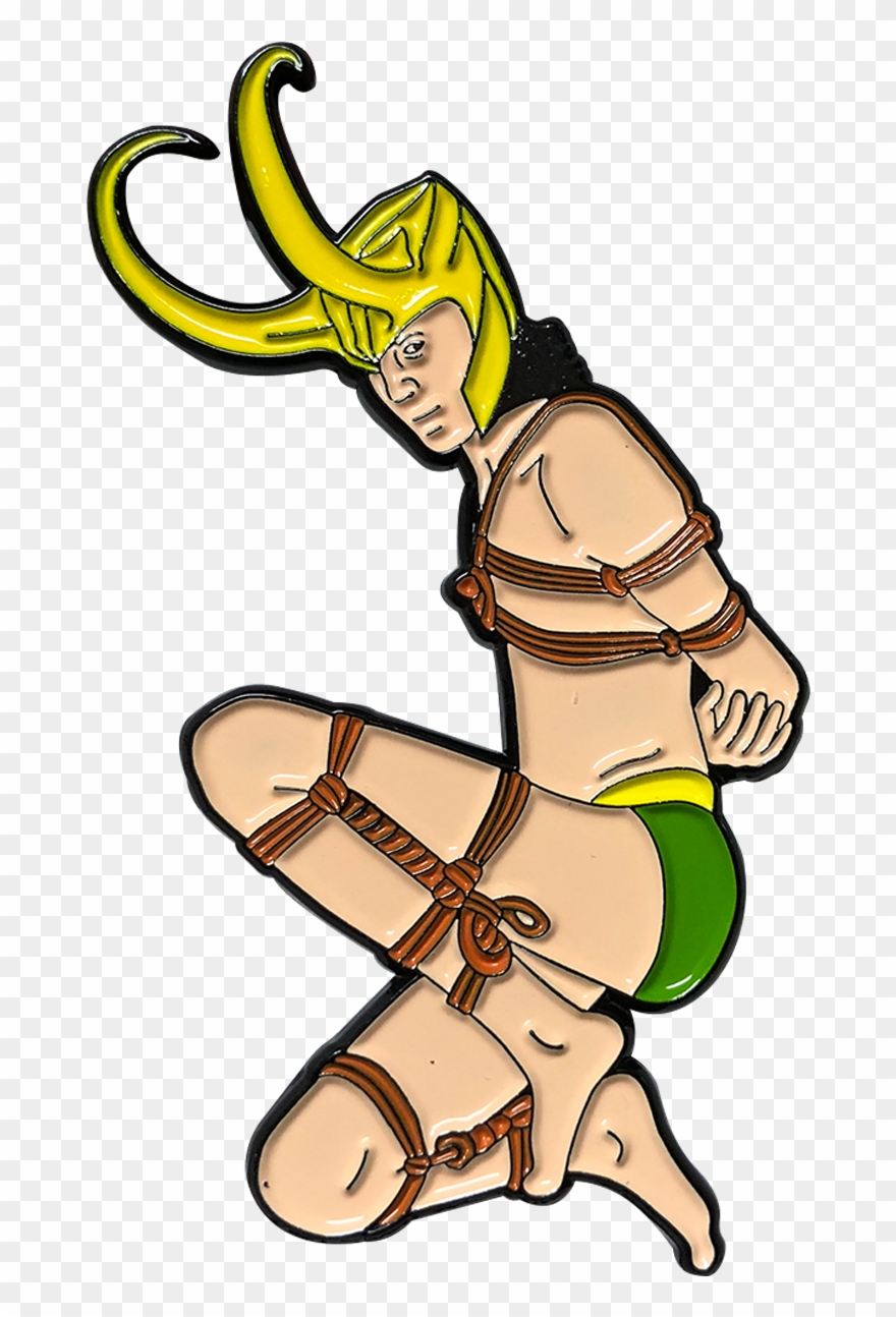 Geeky And Kinky Loki Pin Clipart