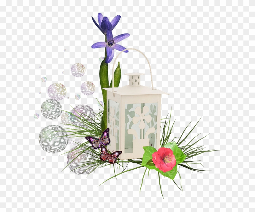 Scrapbook, Cluster, Flowers, Flower, Rose, Lantern Clipart