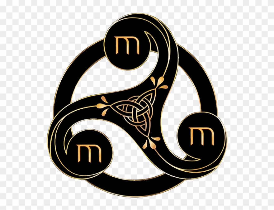 Merlin Triskele Symbol Clipart