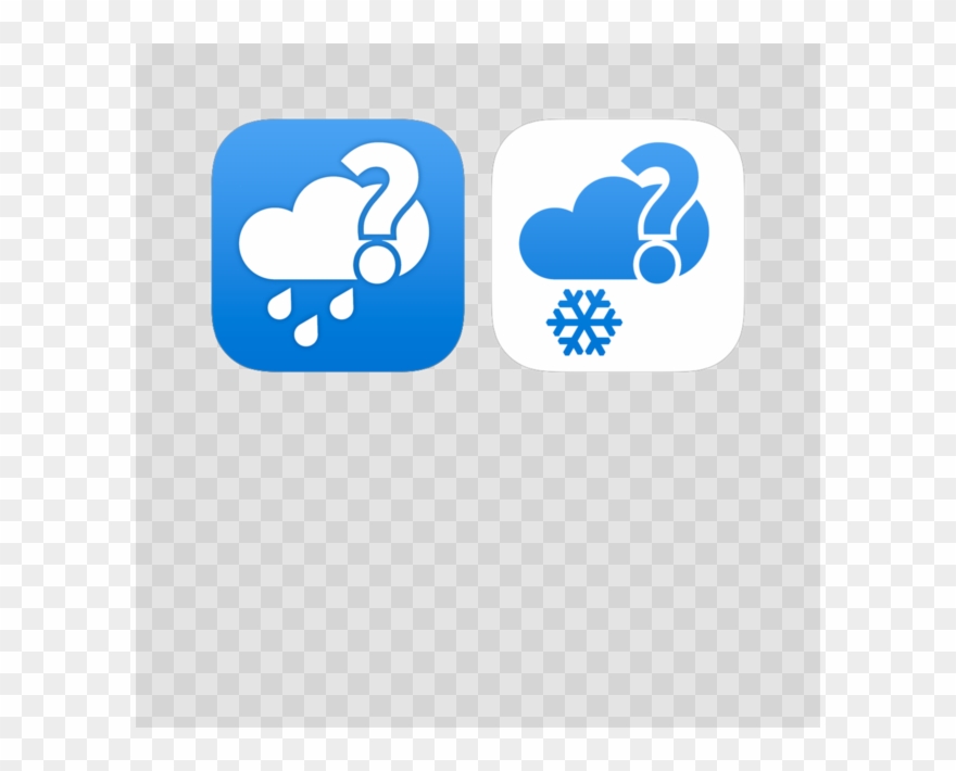 ¿lloverá ¿nevará En App Store Clipart