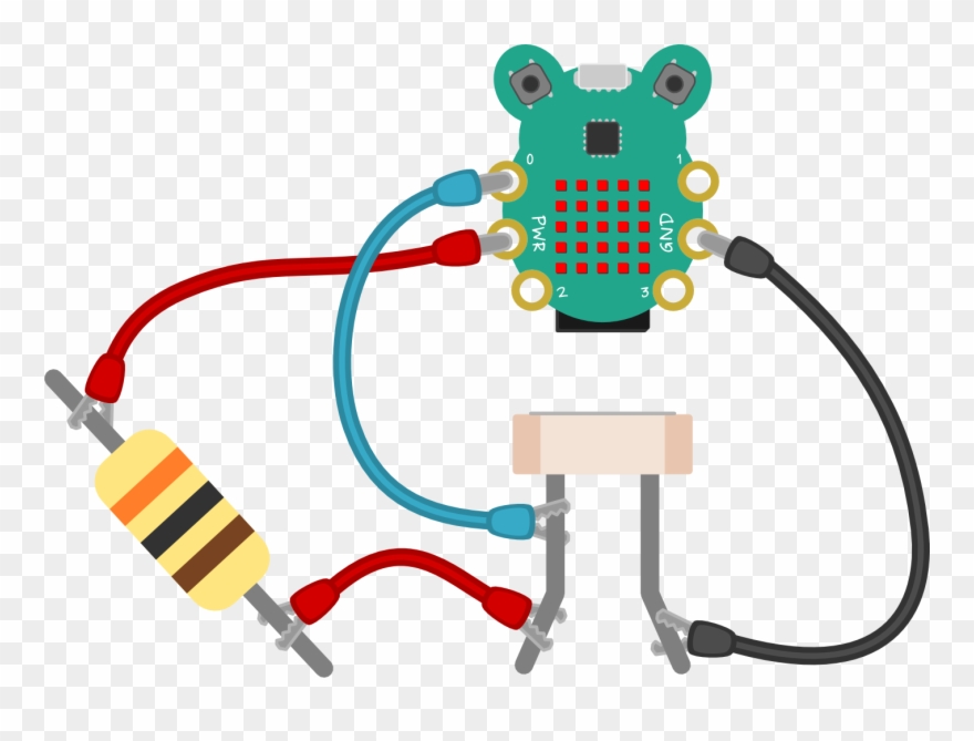 Legs Of The Ldr To Leg 0 On Codebug And To The Other Clipart