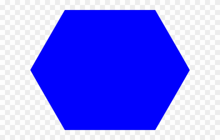 Hexagon Clipart Blue - Png Download