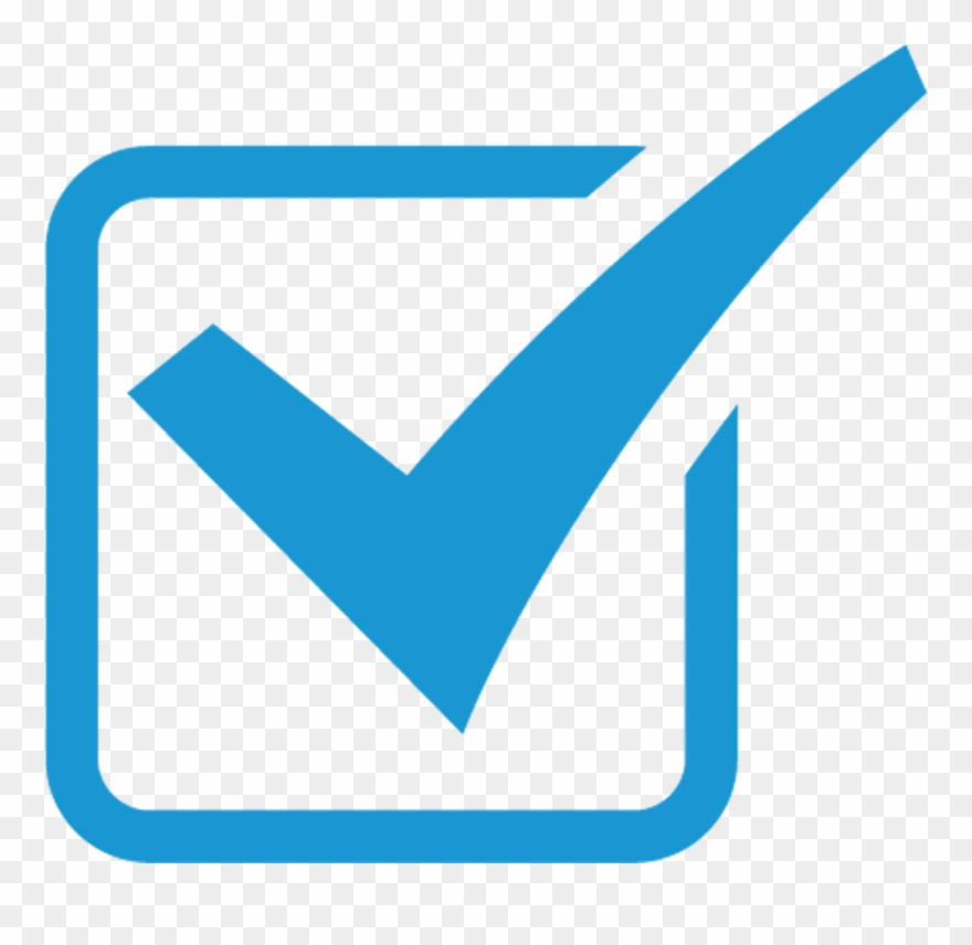 Blue Check Mark Clip Art