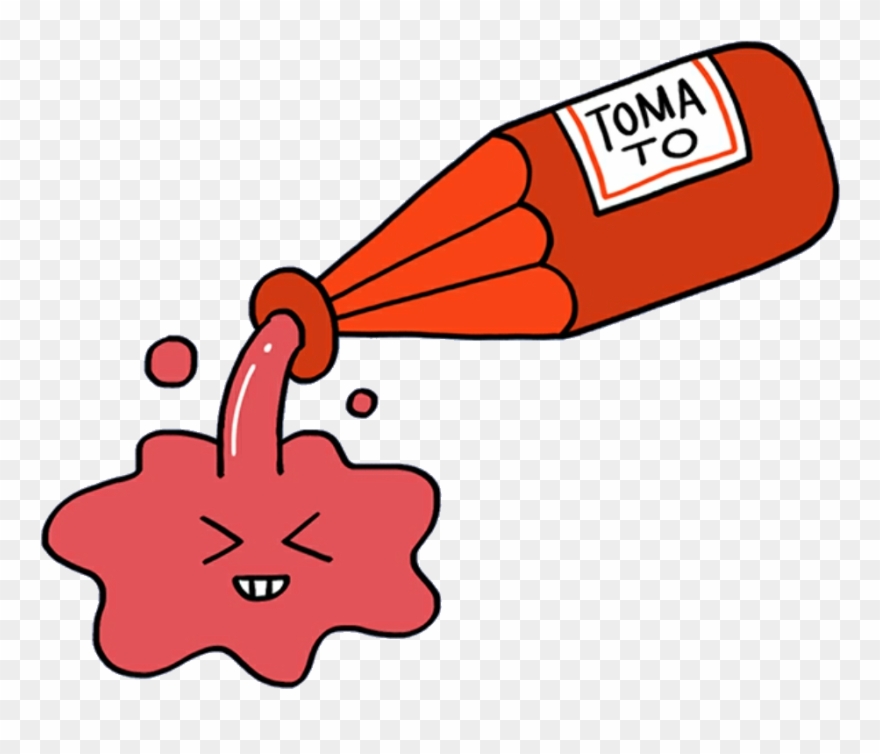 Ketchup Food Mochi Kawaii Cute Softbot Png Clipart