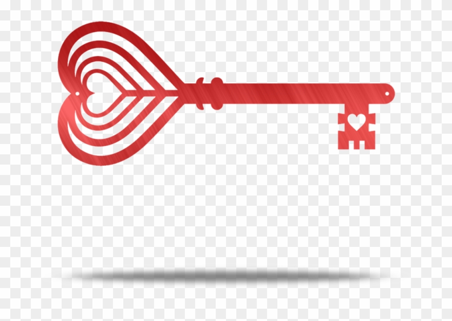 The Key To My Heart Steel Wall Art Clipart