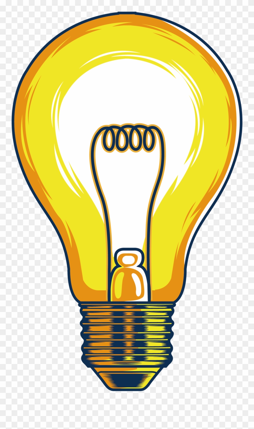 Incandescent Light Bulb Lamp Clip Art - Png Download