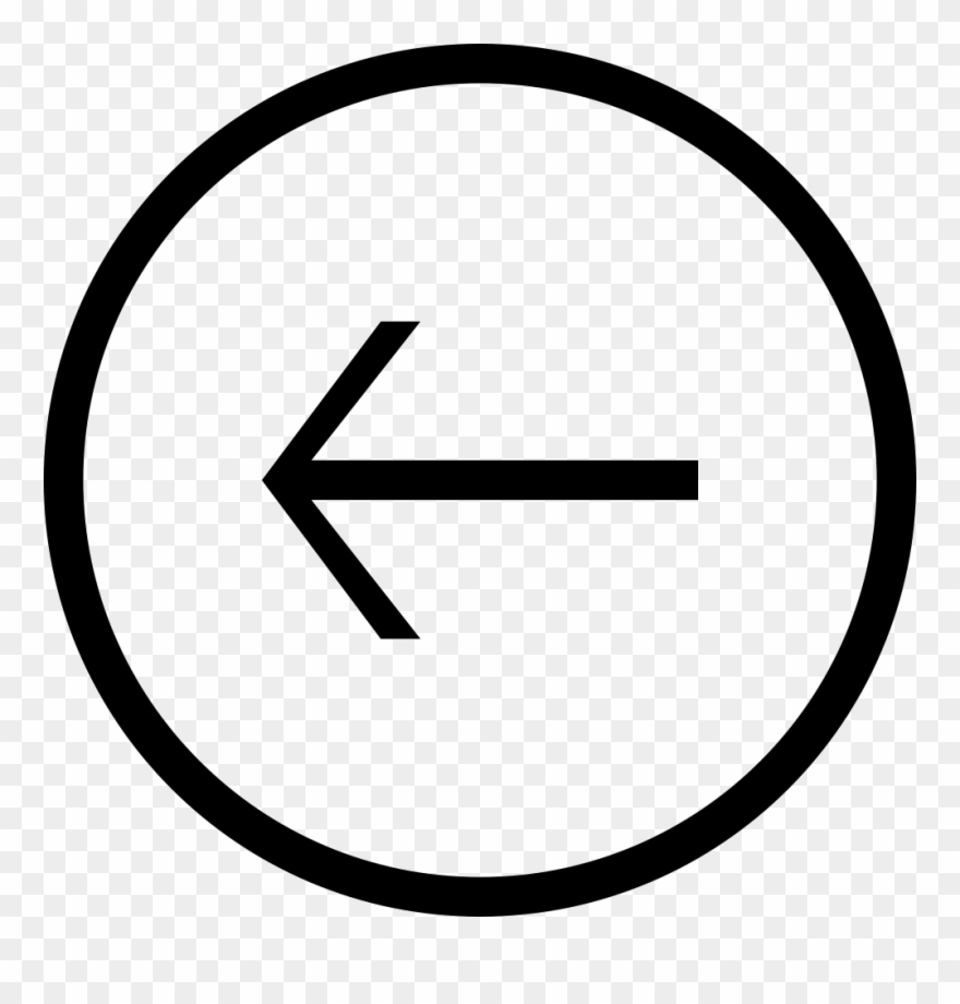Back Left Arrow Circular Button Comments Clipart