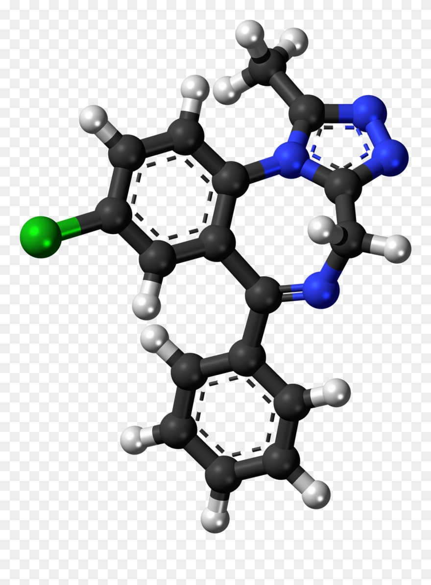 Alprazolam Molecule Ball Clipart