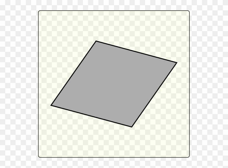 Does A Rhombus Look Like Clipart Rhombus Shape Geometry - Png Download