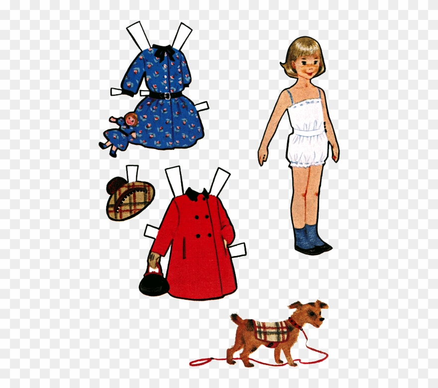 Back To School Paper Dolls Clipart