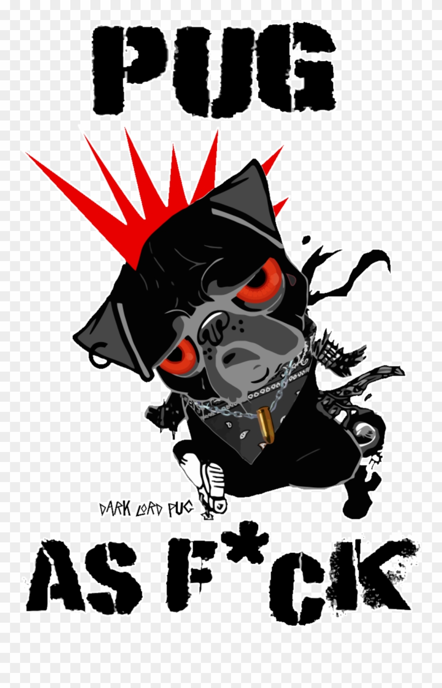 Dark Lord Pug Tiernas, Camisa Barro Amasado, Vida Pug, Clipart