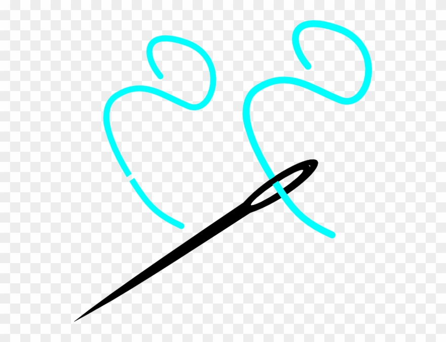 Needle And Thread Clip Art At Clker - Png Download