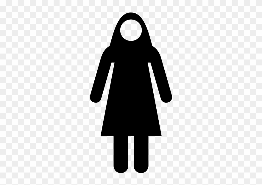 Hijab Rubber Stamp Clipart