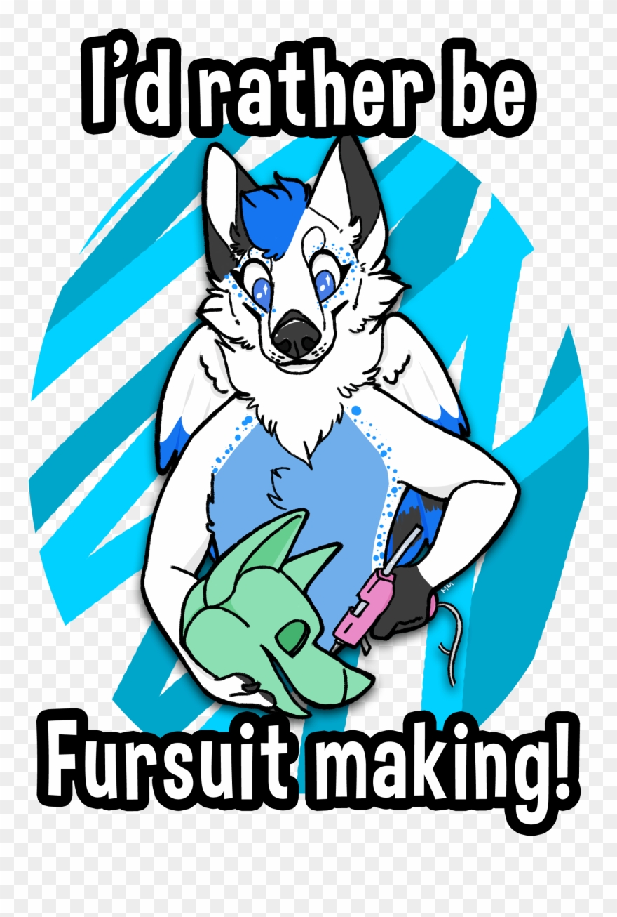I'd Rather Be Fursuit Making Clipart