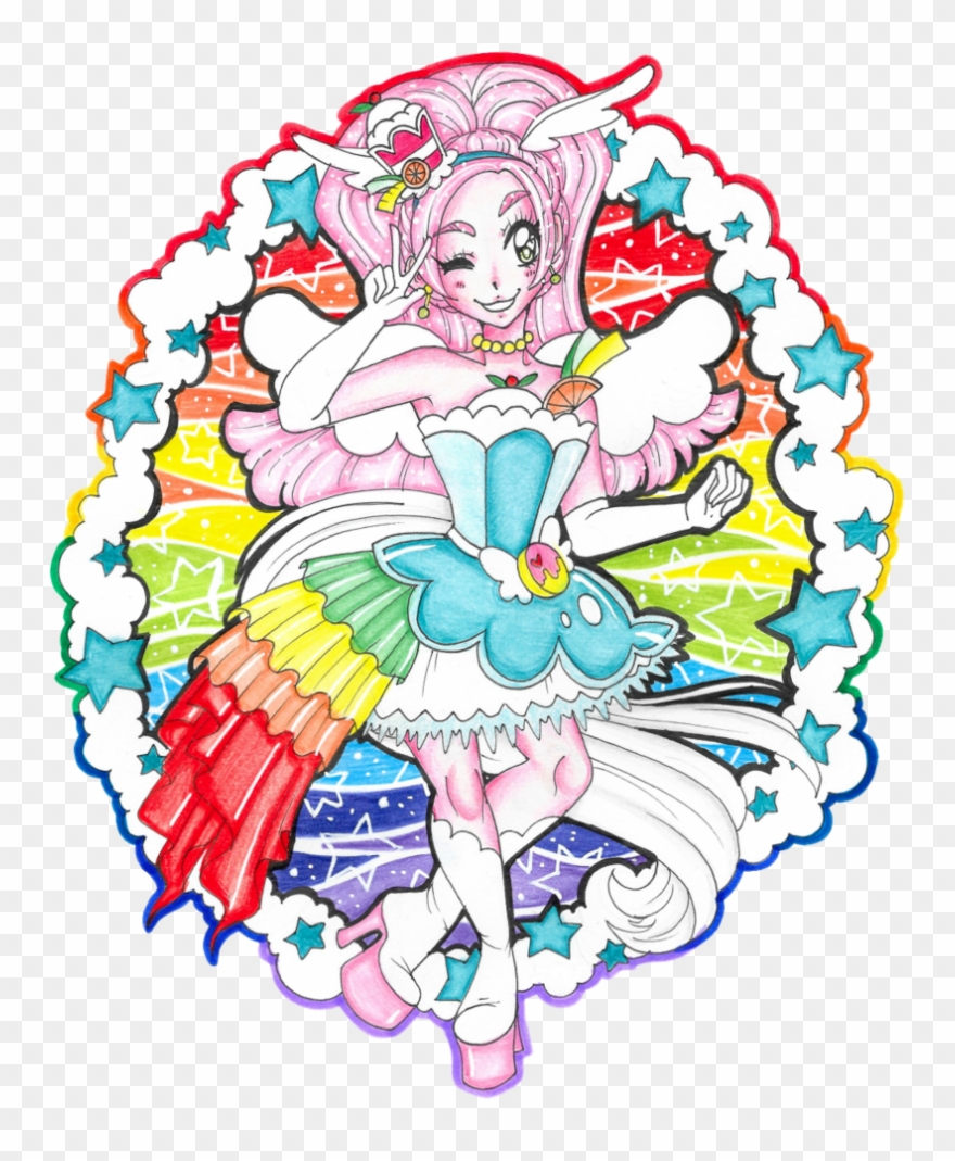 It's Cure Parfait Of Kira Kira Precure A La Mode~ ^^ Clipart