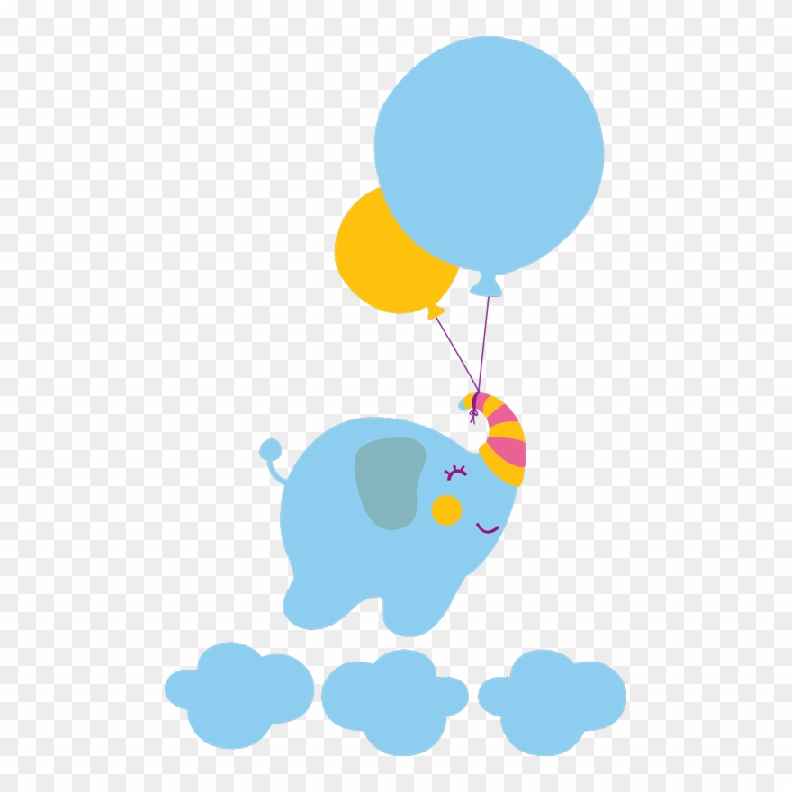 Blue Elephant Clip Art - Png Download