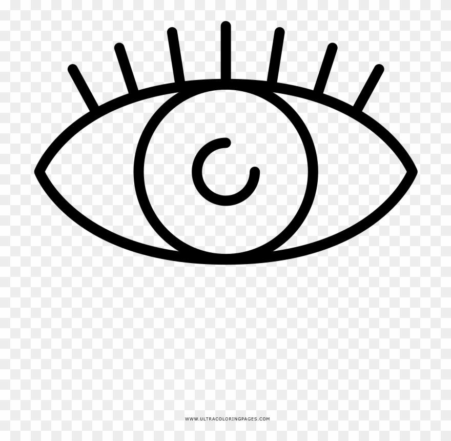 Ojo Página Para Colorear Clipart