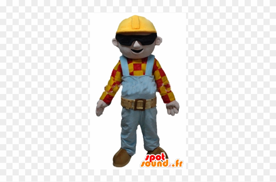 Trabajador Mascotte Carpintero Traje De Color Masfr Clipart